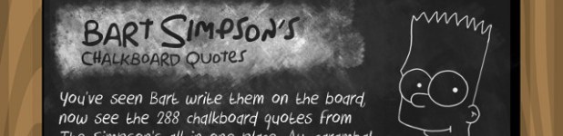 Toutes les copies au tableau de Bart Simpson [Infographique]