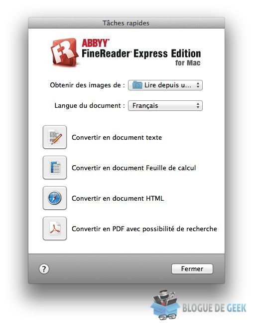 ABBYY FineReader Express, un OCR sur Mac [Test]
