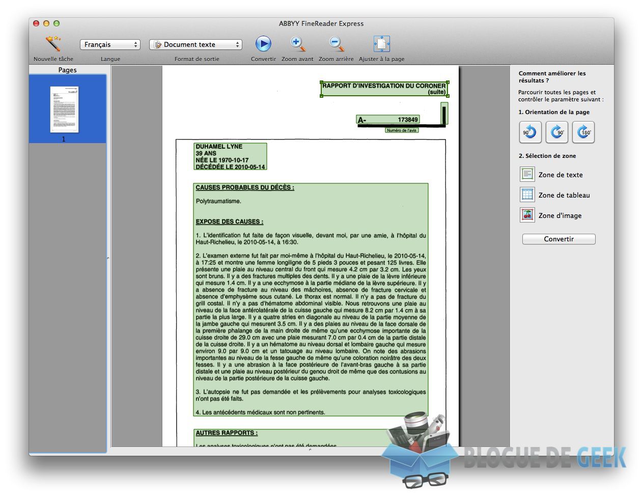 ABBYY FineReader Express, un OCR sur Mac [Test]