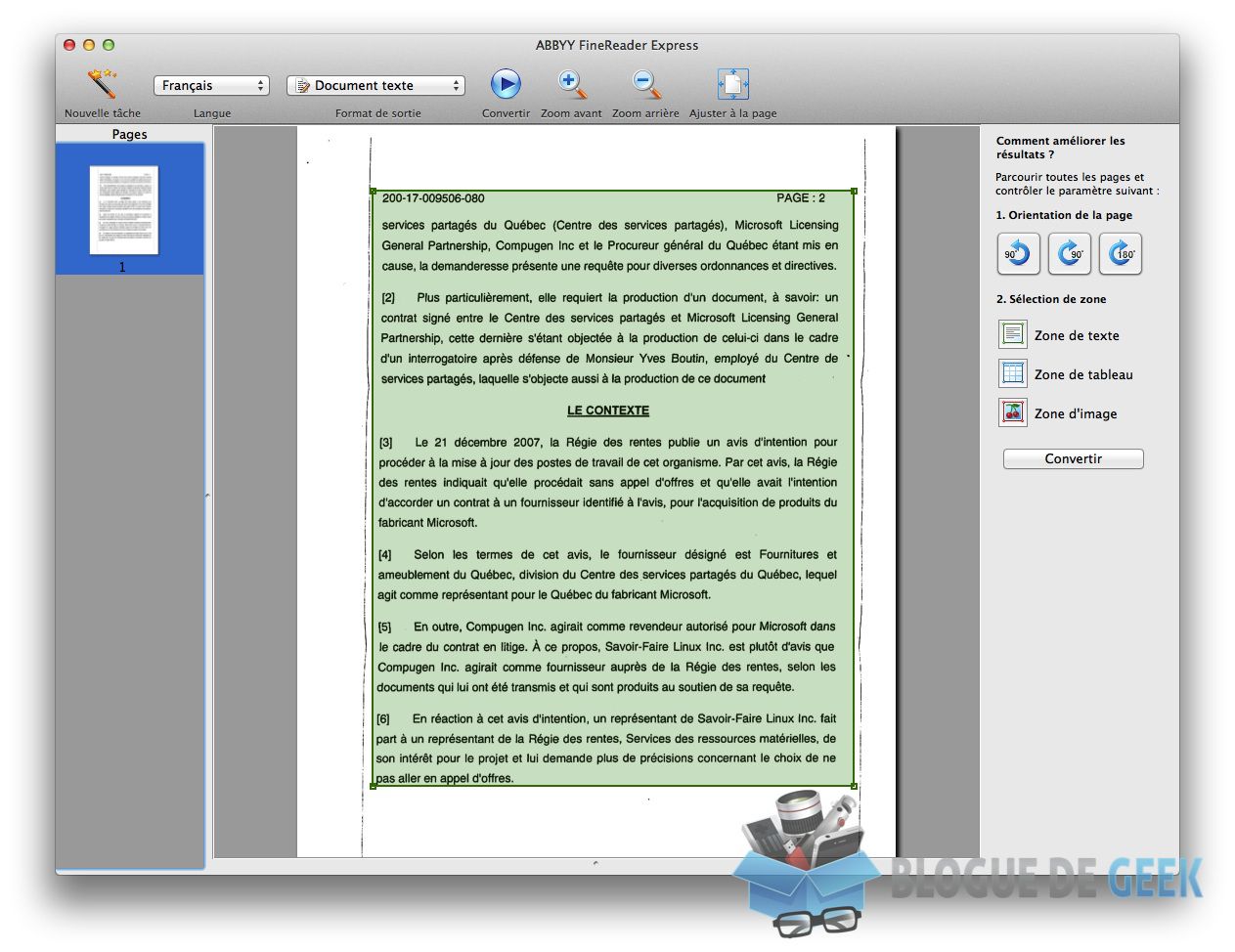 ABBYY FineReader Express, un OCR sur Mac [Test]