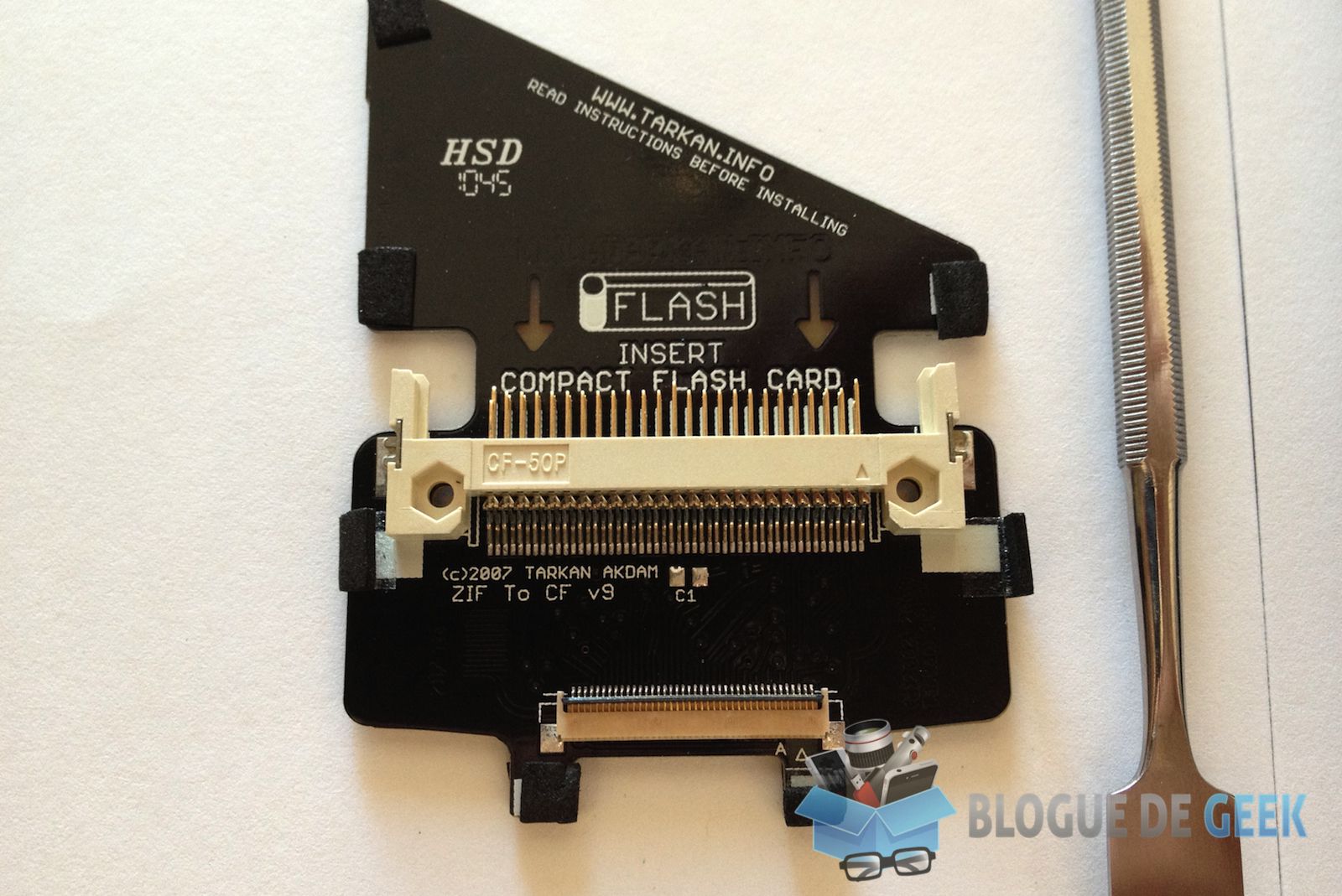 Remplacer le disque de son Zune ou iPod par une carte CompactFlash [Tutoriel]