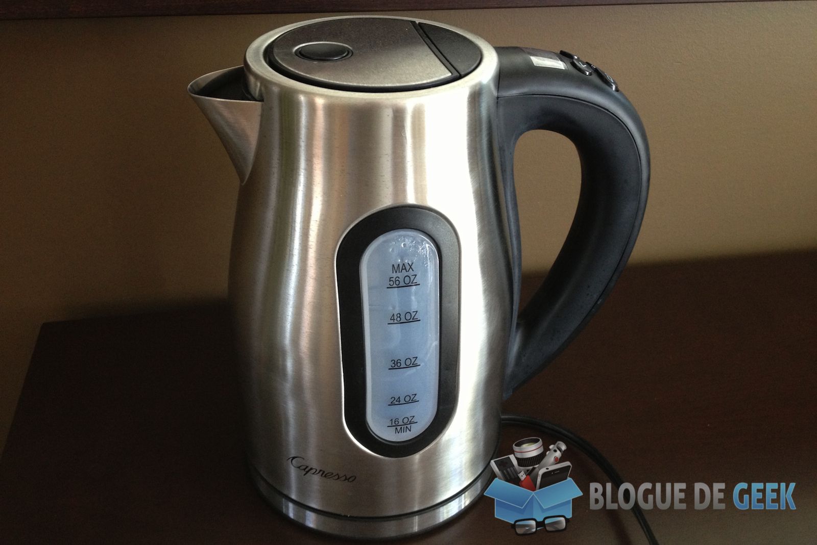 Capresso H2O Pro, une bouilloire numérique [Test]