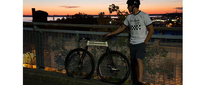 Le bicymple, un design de vélo sans chaine