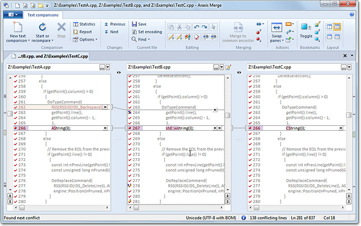 Araxis Merge, comparer, fusionner et même avec des dossiers