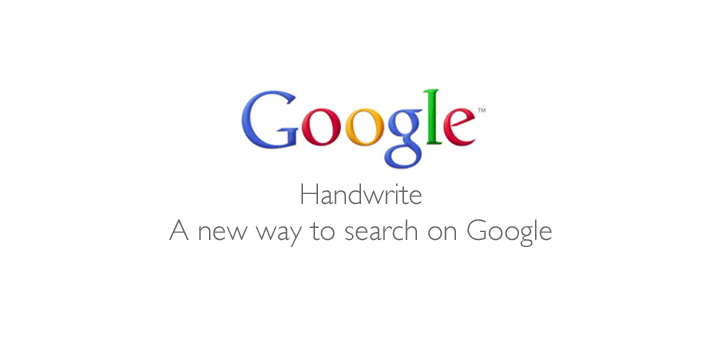 Googlez grâce à l&rsquo;écriture manuscrite!