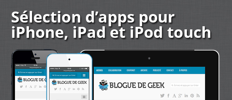 Sélection d&rsquo;applications iOS en solde du jour