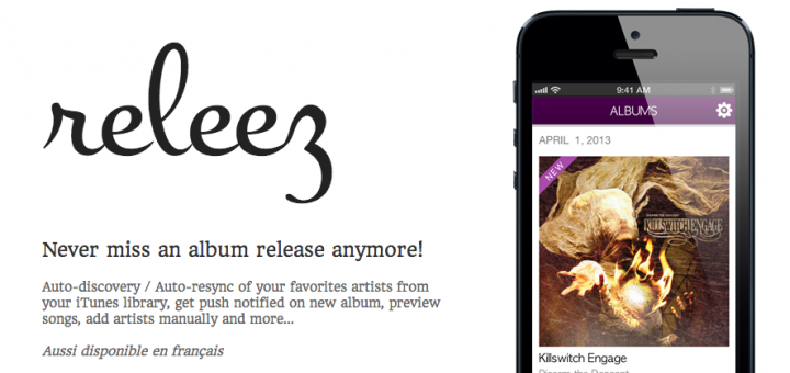 Releez, les sorties d&rsquo;albums qui vous intéresse!