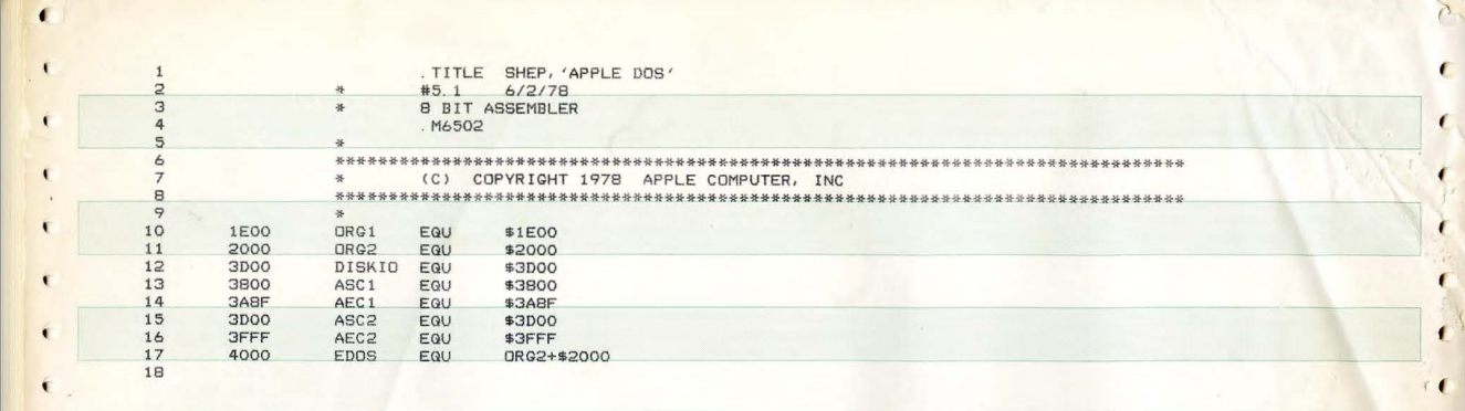 Code source du Apple ][