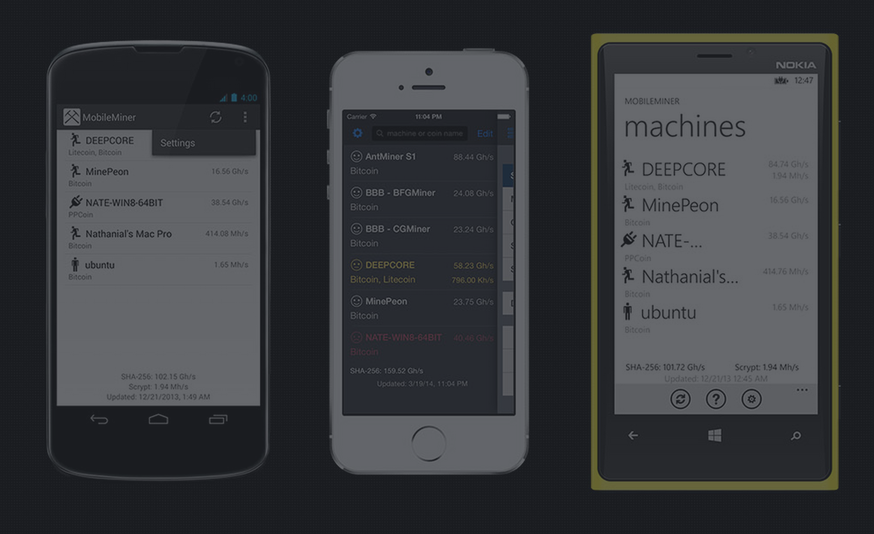 MobileMiner App