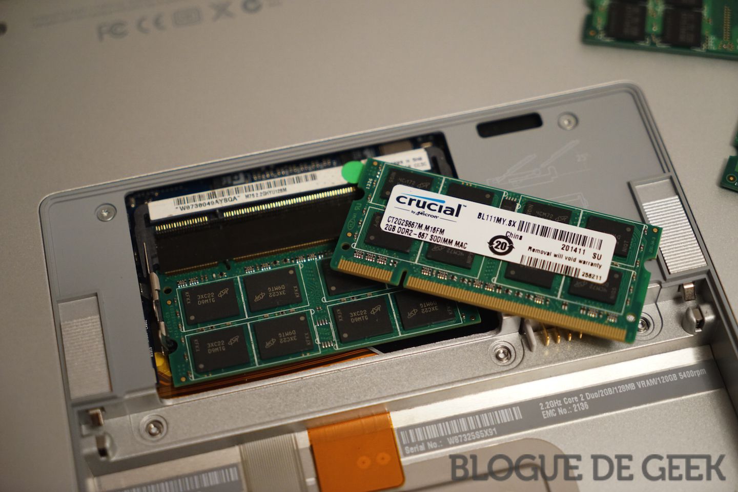 Macbook Pro 15" (2007) Mise à niveau