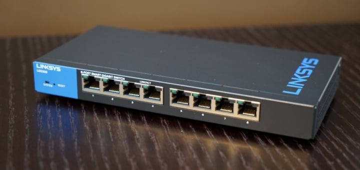 Test du commutateur Linksys LGS308