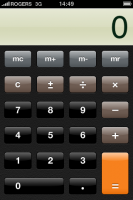 iPhone - calculatrice