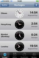 iPhone - heures du monde