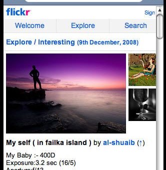 Flickr pour iPhone avec support vidéo! Flickr pour iPhone avec support vidéo!