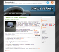Blogue de Geek 2009