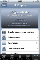 Ultimate Password Manager uP@ssw0rdz - À propos