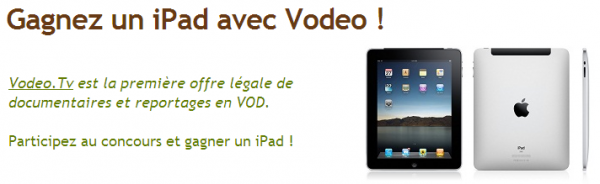 Vodeo Concours iPad