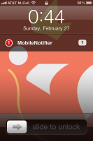 MobileNotifier - Lockscreen