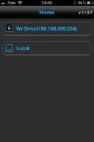 Kingston Wi-Drive, application iOS