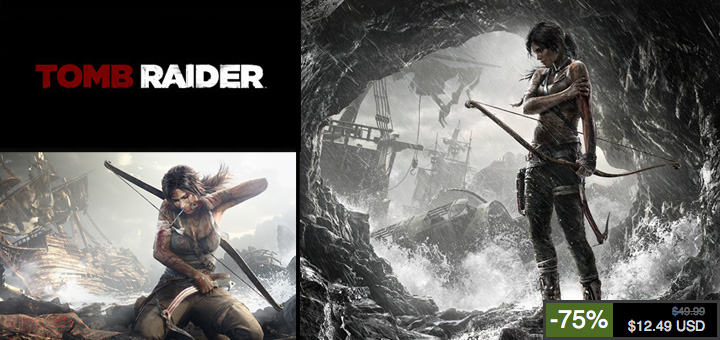 tomb-raider-promo Tomb Raider à -75% jusqu’à demain soir sur les serveurs Steam!